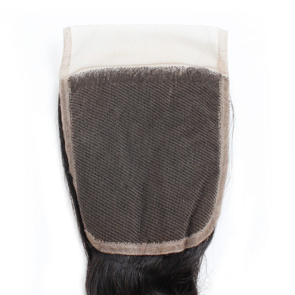 Loose wave remy human hair 4x4 lace closure