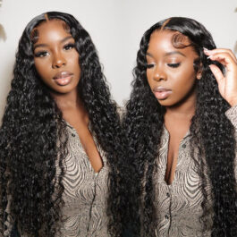 Glueless deep wave wig – human hair front,closure,360 & full lace wigs