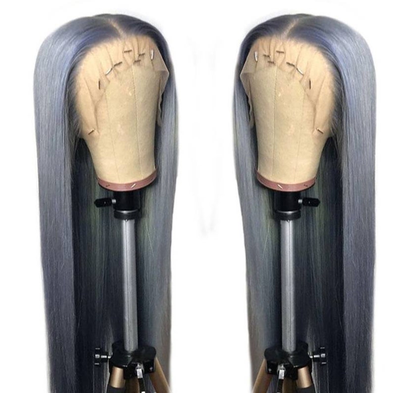 Grey lace front wig
