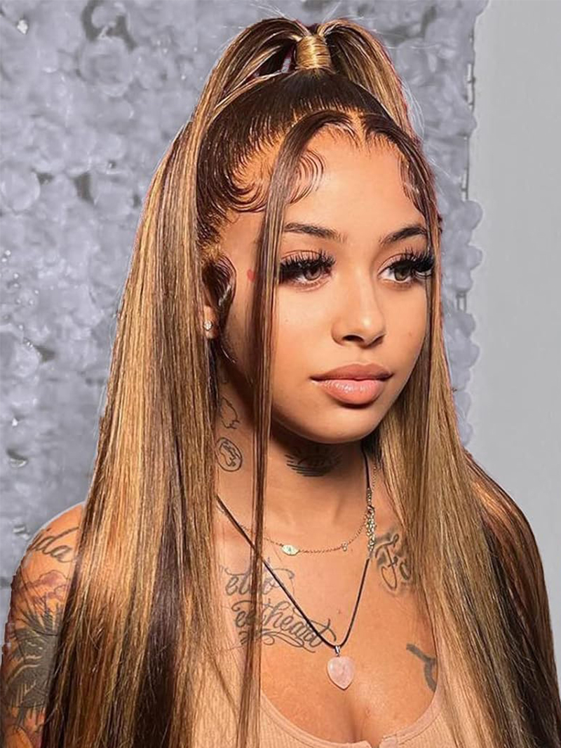 Highlight full lace wig