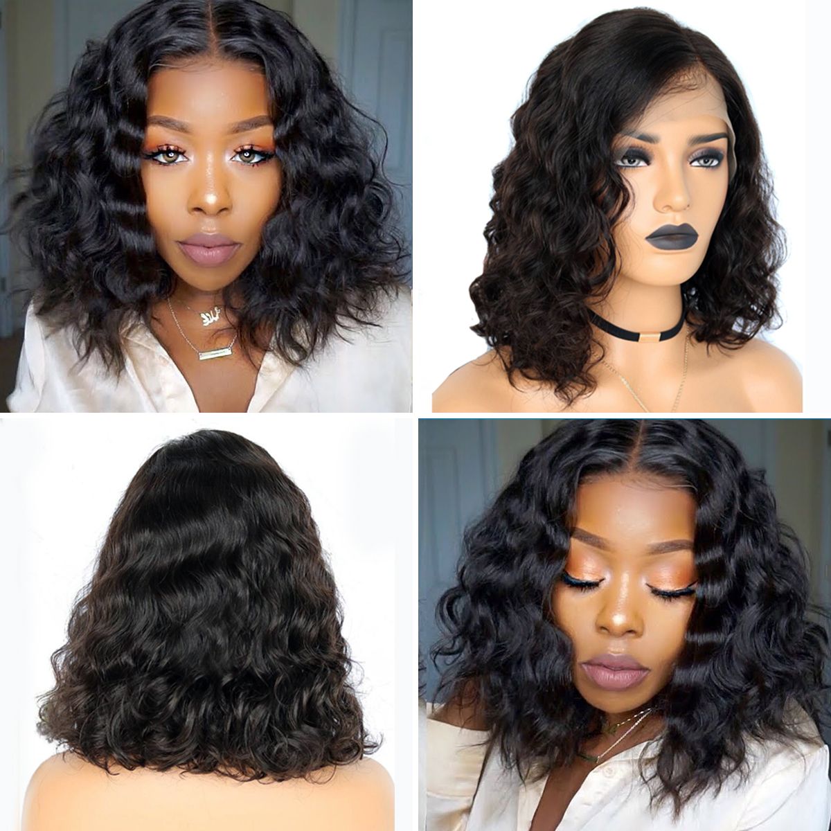 loose deep wave bob wig