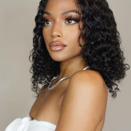 Water wave bob wig – short virgin remy human hair lace wigs