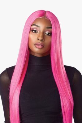 Pink HD lace front wig – glueless wear & go 150% density human hair 13×4 lace wigs