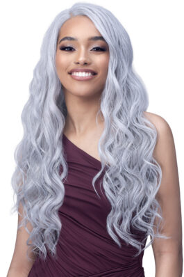Silver HD lace front wig-glueless 150% density human hair 13×4 wear & go lace wigs