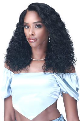 Glueless water wave 13 x 4 HD lace front wig – 150% density human hair wear & go lace wigs