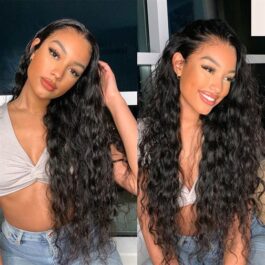 Glueless loose deep 13 x 4 HD lace front wig – 150% density human hair lace wigs