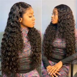 Loose deep wave glueless 5×5/4×4 HD lace closure wig – 150% density human hair lace wig