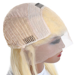 613 frontal wig – 150% density virgin remy human hair blonde 13×4 HD lace front wigs