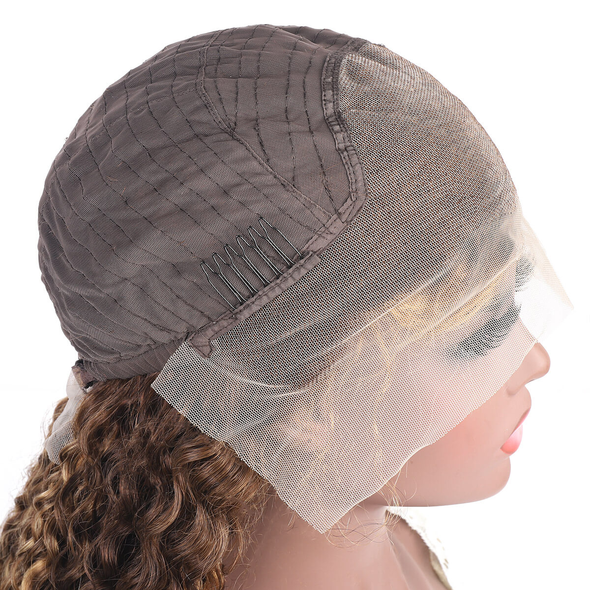 human hair highlight 13x4 lace front wig