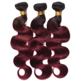 T1B 99j# virgin human hair bundles – 3 pcs hair weaves