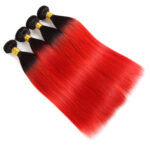 T1B red hair weave bundles