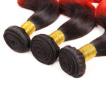 T1B red hair weave bundles