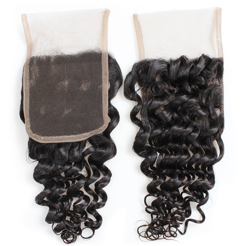 Deep wave remy human hair 4x4 lace closure Deep wave remy human hair 4x4 lace closure
