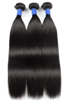 Straight virgin human hair bundles – 3 pcs hair weaves