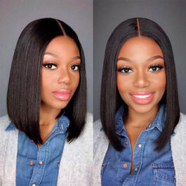Short lace bob wigs-all textures african american wig