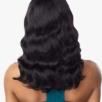 100% virgin human hair body wave wig with bangs