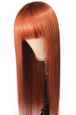 Ginger wig-glueless wig with bangs