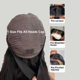 13×4 HD lace front wigs- glueless wear & go180% density virgin remy human hair wigs