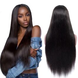 30 inch buss down wig – 150% density human hair lace front/closure wigs