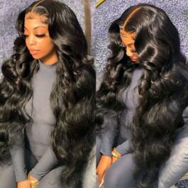 Body wave full lace wig – 150% density human hair wig for black women for sale