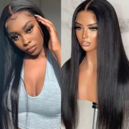 Straight glueless 5×5/4×4 HD lace closure wig – 150% density human hair lace wig
