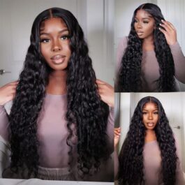 Loose deep 360 lace wig – 150% density human hair wig for black women for sale