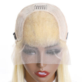 613 frontal wig – 150% density virgin remy human hair blonde 13×4 HD lace front wigs