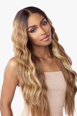 Highlight wig – Body wave / straight – 150% density human hair 13×4/4×4 honey blonde highlight glueless lace wig