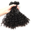 3 pcs bouncy curly double drawn virgin human hair weave bundles