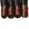 3 pcs ombre T4 Spring curly virgin human hair weave bundles
