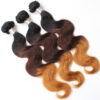 body wave ombre 3-tone hair weave bundles