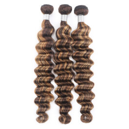 3 pcs P4/27 highlight virgin human hair weaves bundles