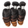 loose wave ombre 3-tone hair weave bundles