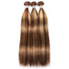 straight highlight hair weave bundles