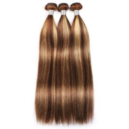3 pcs P4/27 highlight virgin human hair weaves bundles