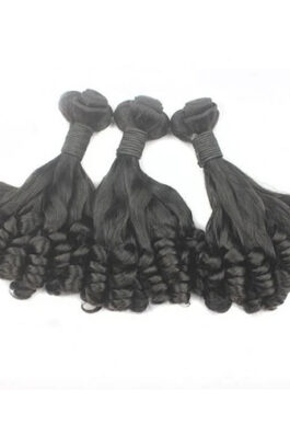 3 pcs straight + loose wave double drawn funmi hair weaves bundles